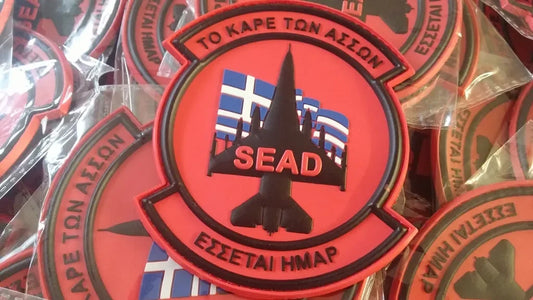 341 SQUADRON - HELLENIC AIR FORCE - F-16 SEAD - 3D PVC PATCH - PVCPATCHWORLD.STORE