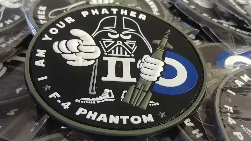PHANTOM II - F-4 - NEW HAF - "I AM YOUR PHATHER" 3D PVC PATCH - PVCPATCHWORLD.STORE