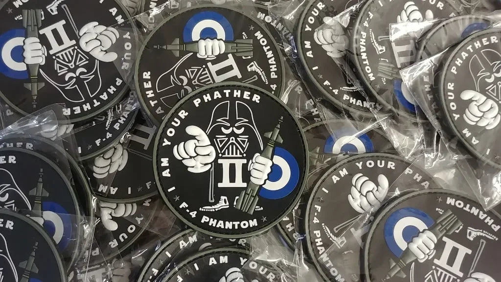 PHANTOM II - F-4 - NEW HAF - "I AM YOUR PHATHER" 3D PVC PATCH - PVCPATCHWORLD.STORE