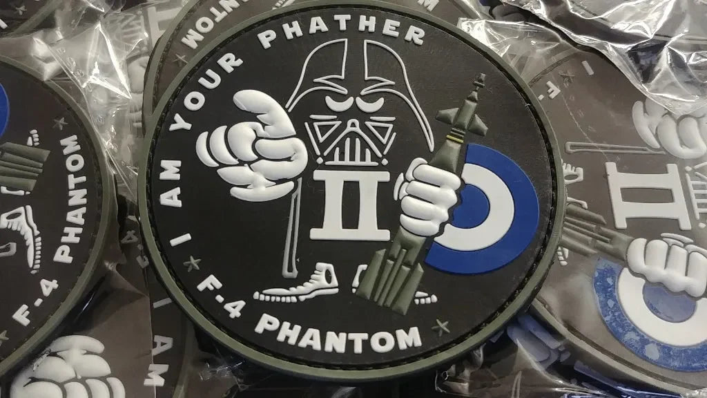 PHANTOM II - F-4 - NEW HAF - "I AM YOUR PHATHER" 3D PVC PATCH - PVCPATCHWORLD.STORE