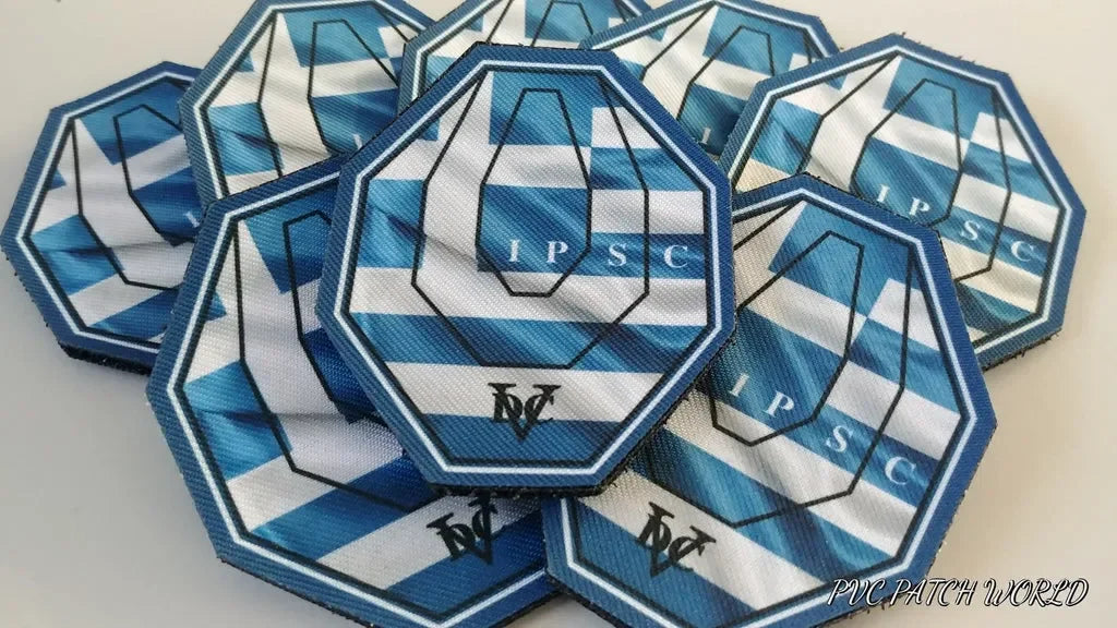 GREEK FLAG - IPSC RANGEMASTER - TARGET PATCH - PVCPATCHWORLD.STORE