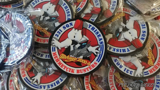 331 SQN THESEUS - GREEK AIR-FORCE - MEHMECIK BUSTERS – MIRAGE 2000-5 PVC PATCH - PVCPATCHWORLD.STORE