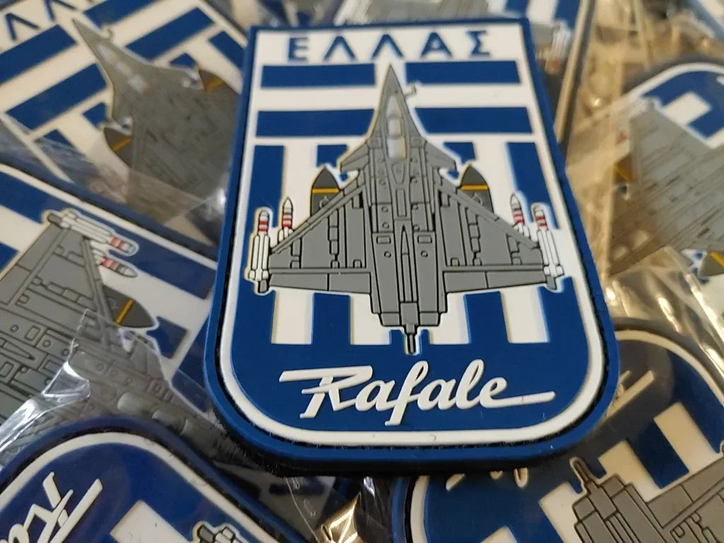 RAFALE "GREEK FLAG" - 2D PVC PATCH - PVCPATCHWORLD.STORE