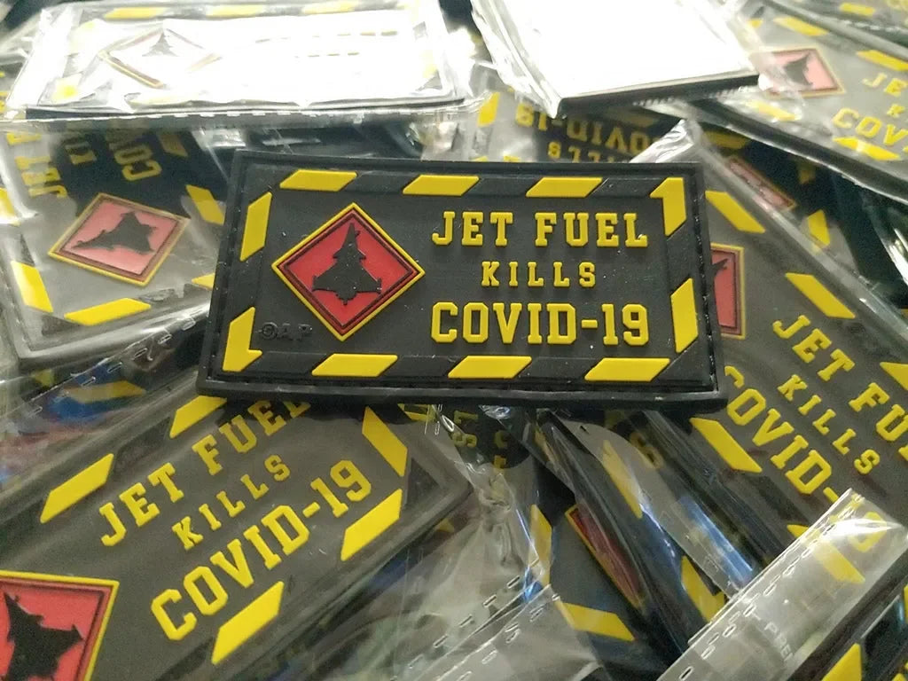 RAFALE - JET FUEL KILLS (LIMITED EDITION) 2D PVC PATCH - PVCPATCHWORLD.STORE