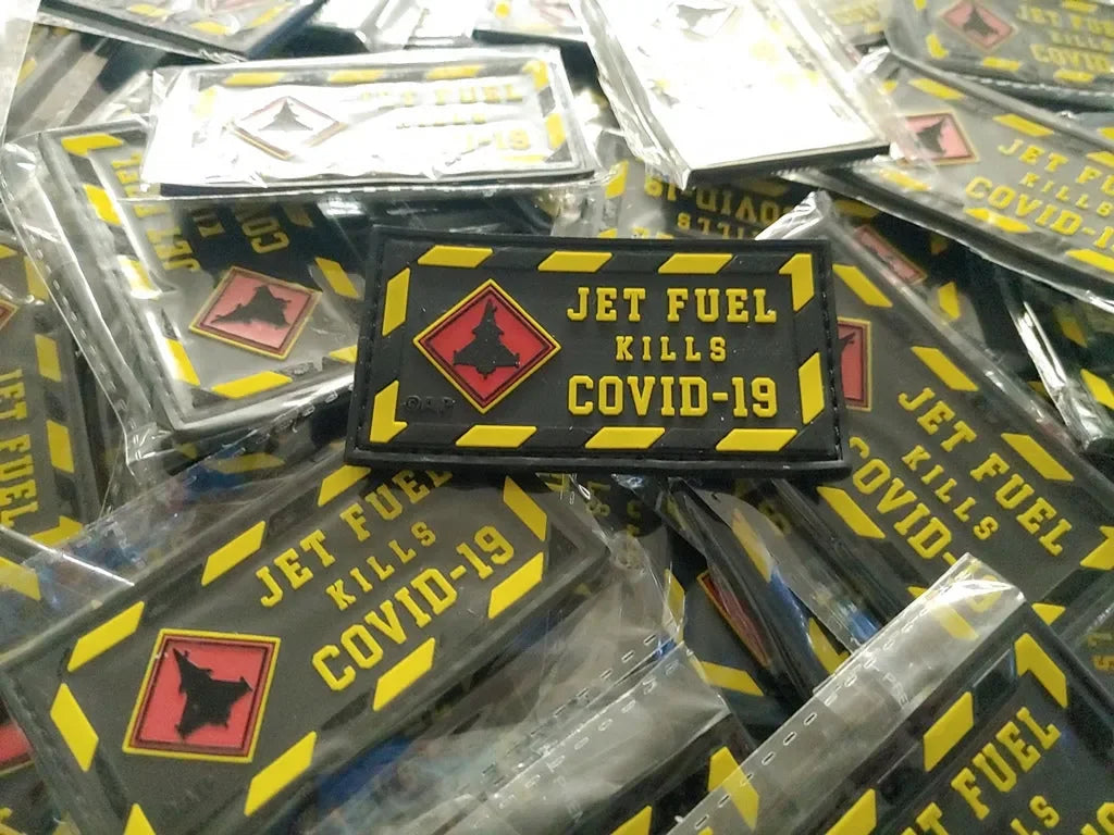 RAFALE - JET FUEL KILLS (LIMITED EDITION) 2D PVC PATCH - PVCPATCHWORLD.STORE