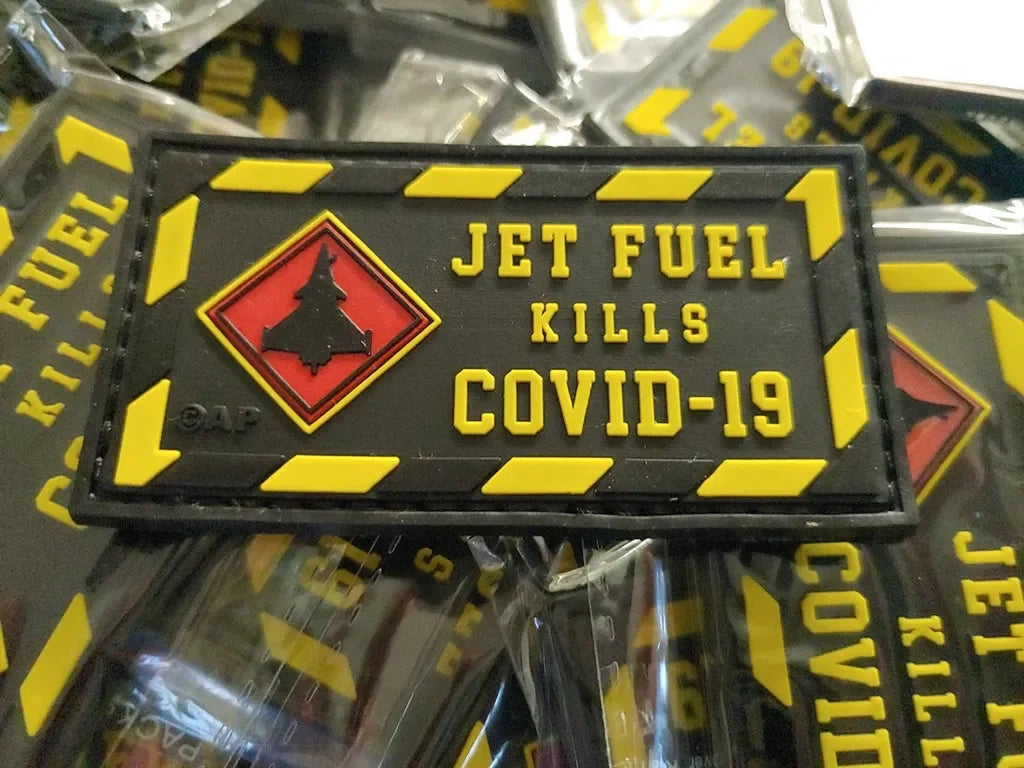 RAFALE - JET FUEL KILLS (LIMITED EDITION) 2D PVC PATCH - PVCPATCHWORLD.STORE