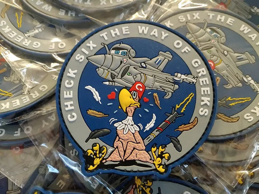 RAFALE - CHECK SIX - 3D PVC PATCH - VOL 2 - PVCPATCHWORLD.STORE