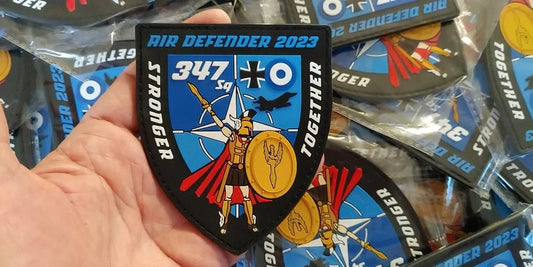 347 SQN - AIR DEFENDER 2023 - STRONGER TOGETHER - PVCPATCHWORLD.STORE