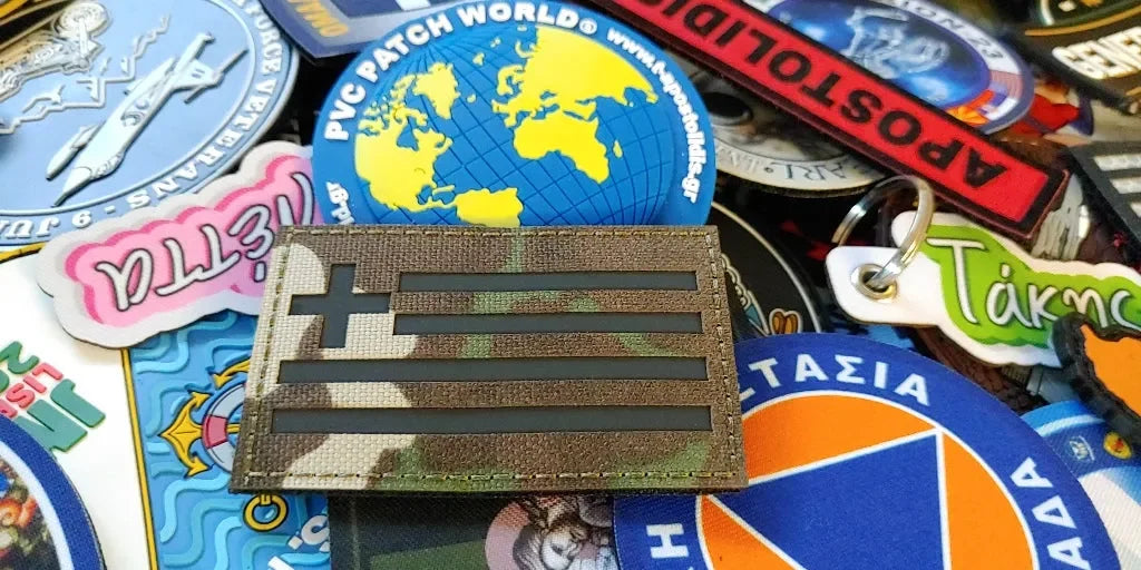 IR GREEK FLAG – COLOR MULTICAM (INFRARED) - PVCPATCHWORLD.STORE