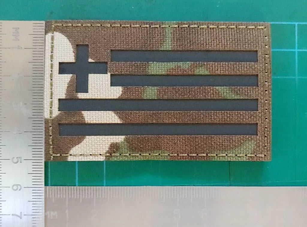 IR GREEK FLAG – COLOR MULTICAM (INFRARED) - PVCPATCHWORLD.STORE