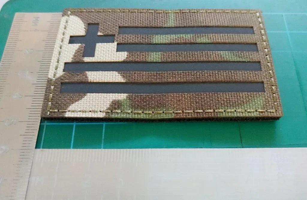 IR GREEK FLAG – COLOR MULTICAM (INFRARED) - PVCPATCHWORLD.STORE