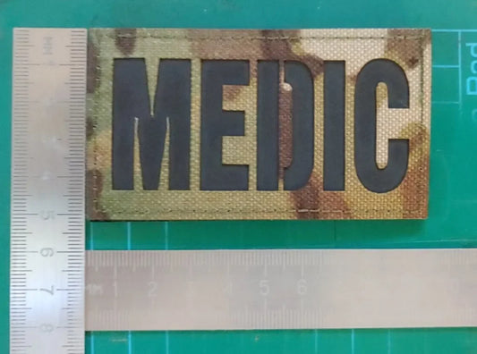 REFLECTIVE – IR - MEDIC LASER CUT PATCH – MULTICAM COLOR - PVCPATCHWORLD.STORE