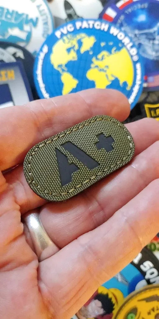 IR (INFRARED) - A+ POSITIVE BLOOD GROUP PATCH - PVCPATCHWORLD.STORE