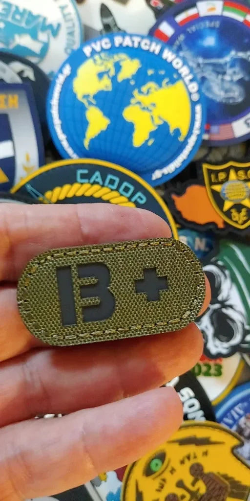 IR (INFRARED) - B+ POSITIVE BLOOD GROUP PATCH - PVCPATCHWORLD.STORE