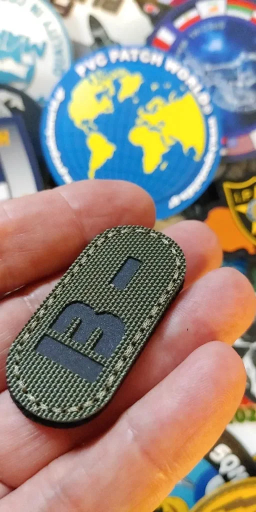 IR (INFRARED) - B- NEGATIVE BLOOD GROUP PATCH - PVCPATCHWORLD.STORE