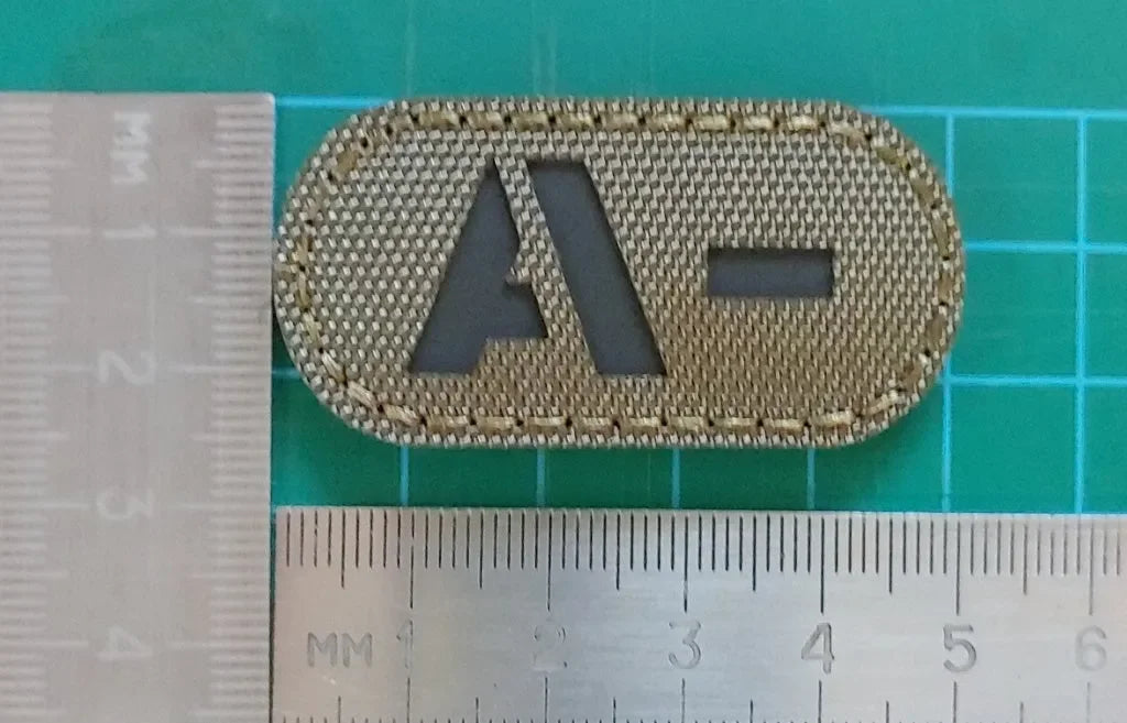 IR (INFRARED) - A- NEGATIVE BLOOD GROUP PATCH - PVCPATCHWORLD.STORE