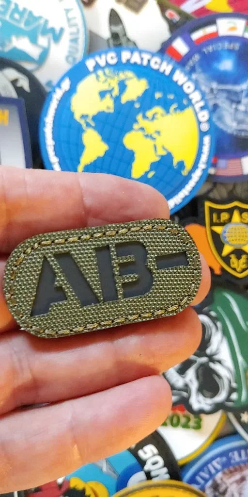 IR (INFRARED) - AB- NEGATIVE BLOOD GROUP PATCH - PVCPATCHWORLD.STORE