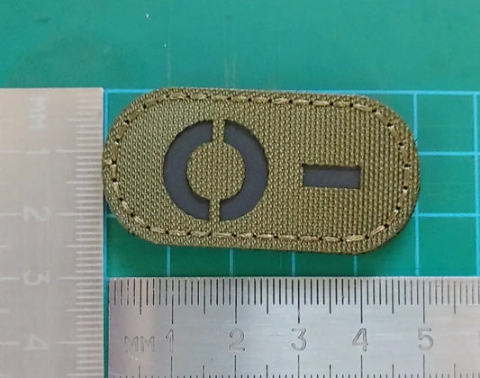 IR (INFRARED) - 0- NEGATIVE BLOOD GROUP PATCH - PVCPATCHWORLD.STORE