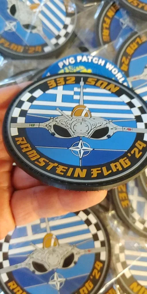 RAFALE - 332 SQN OFFICIAL - RAMSTEIN FLAG 2024 - HELLENIC AIR FORCE - PVCPATCHWORLD.STORE