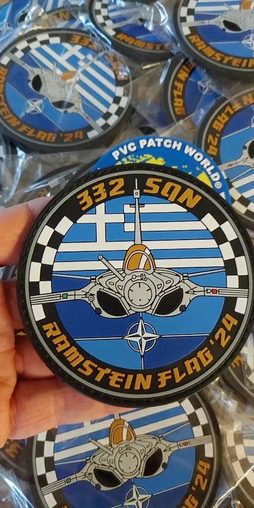 RAFALE - 332 SQN OFFICIAL - RAMSTEIN FLAG 2024 - HELLENIC AIR FORCE - PVCPATCHWORLD.STORE