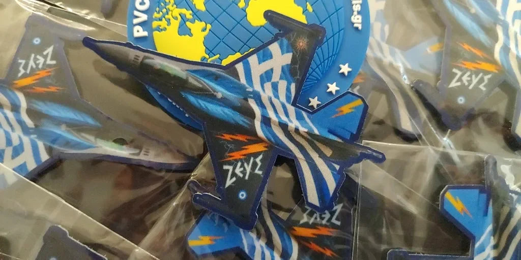 F-16 Silhouette ZEUS DEMO - Sublimation Patch - PVCPATCHWORLD.STORE